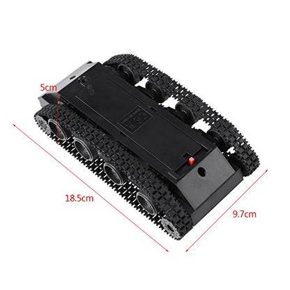 Hilitand DIY Kit Lightweight Shock Absorbed Plastic Tank Chassis with 130 Motor 3V-7V for Tank Toys Robot Projects