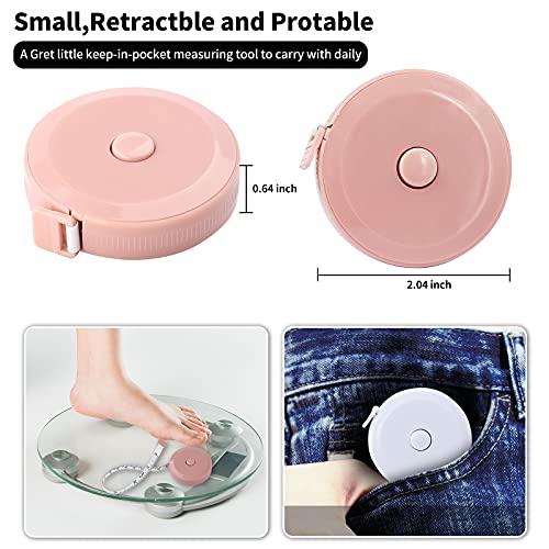 12 Pack Soft Retractable Measuring Tape - color: 12 pack