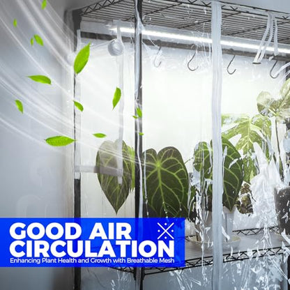 Barrina CX3Z Indoor Greenhouse with Grow Light 4-Tier 108W 35.4x13.8x70.9IN - color: 5000K-CX3Z, size: 35.4x13.8x70.9IN w/ Tent