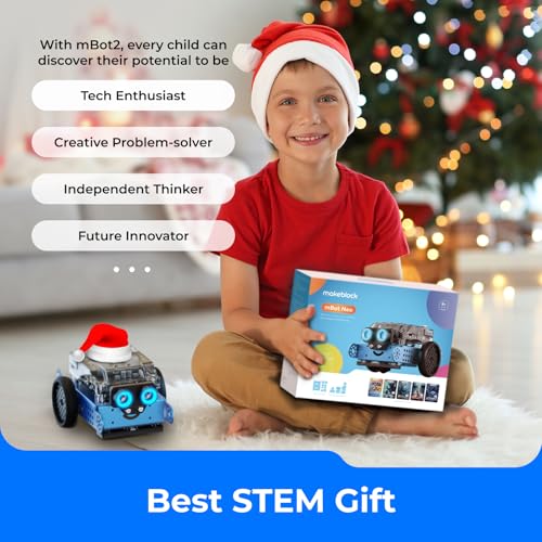 Makeblock mBot2 Coding Robot for Kids, Code Learning Support Scratch & Python Programming, Robotics Kit for Kids Ages 8-14 and up, Building STEM Robot Toys Gifts for Boys Girls - size: Set of 1