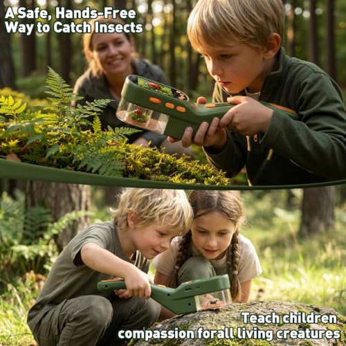 SEEKID Bug Catcher Kit for Kids with 2.4" Screen, Dark Green - color: Forest Green