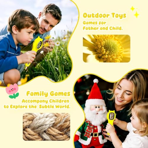 Kids Microscope, 500X Digital Magnifying Glass, STEM Toy, Yellow - color: Yellow, size: 1 Pcs