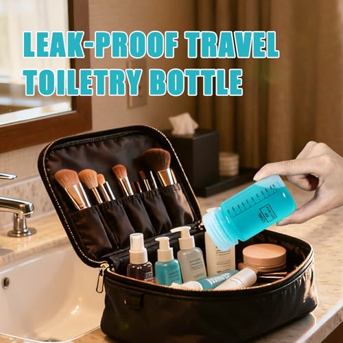 2 Pack 4oz Clear Plastic Bottles - Precise Measurement Travel Containers with Lids, Leak-Proof Toiletry Bottles for Travel & Home, Wide Mouth Small Plastic Containers for Pills - color: Transparent, size: 4.1oz(125ml)