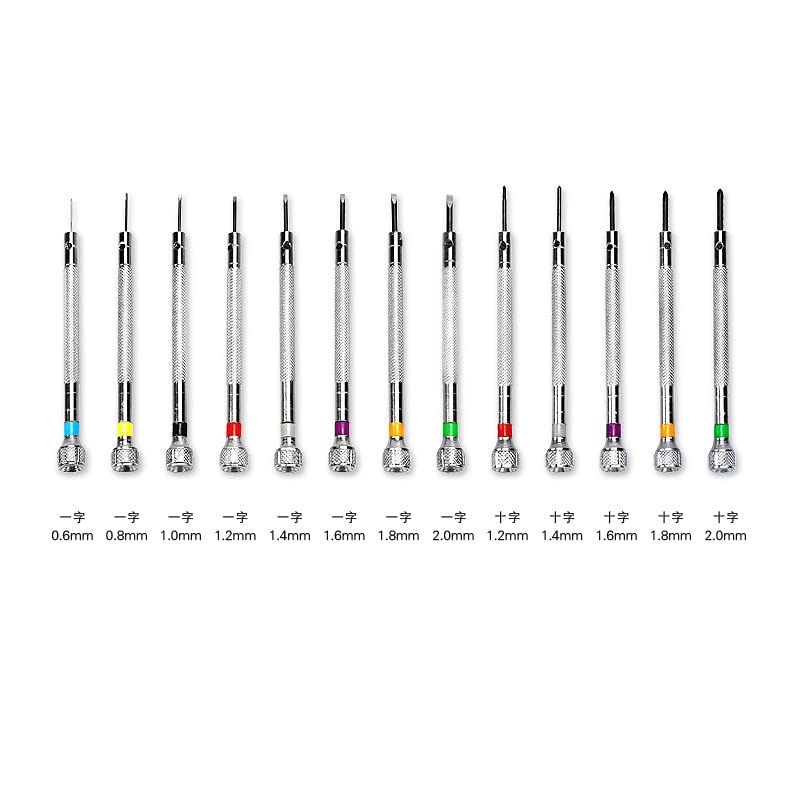 13 Pcs Micro Precision Watch Screwdriver, BetterJonny 0.6-2.0 mm,1.2-2.0mm Precision Jewelers Screwdriver Set Professional Watchmaker Screwdriver Tools for Repair Watch and Replace Batteries