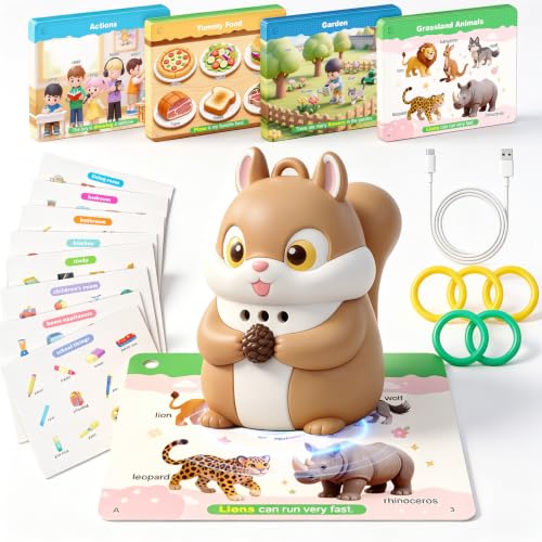 3D Talking Flash Cards with 56 Double-Sided 1000+ Words & 96 Stickers - color: 1p Talking Pen With 3d Flash Cards & Stickers