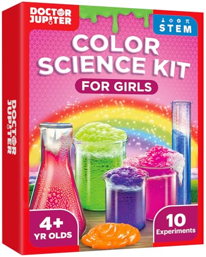 Doctor Jupiter Girls' Color Science Experiments Kit for Kids Ages 4+ - style: Color Science Kit for Girls: 4+