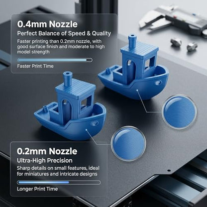 for Creality Sparkx i7 Nozzle 0.4mm Hardened Steel Hotend - size: sparkx i7 nozzle 0.2mm