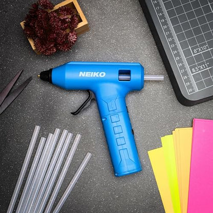 NEIKO 10582A Cordless Glue Gun, 20W Rechargeable, 20 Glue Sticks Included, Wireless Anti Drip Nozzle Mini Glue Gun for Arts and Crafts, Mini USB Charging Port, Insulated Nozzle - style: Cordless Quick Heating Glue Gun