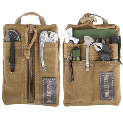 Maxpedition Platy Pocket Organizer, EDC Tool Pouch, Neck Wallet - color: Dark Tan, size: 4" x 6"