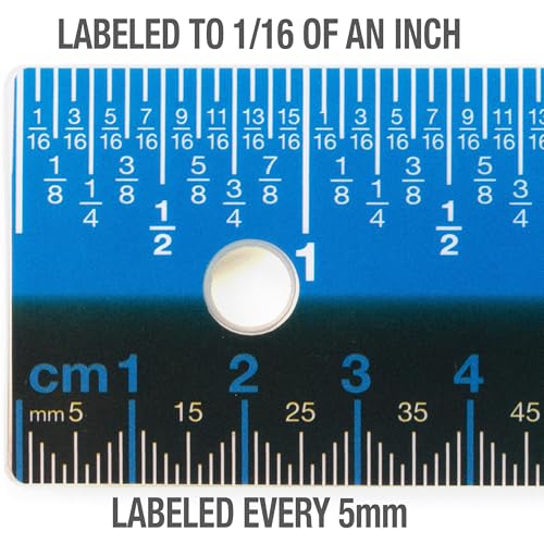Victor Easy Read 12-Inch Stainless Steel Ruler woth Cork Backing - size: 12 inch (1 Count)