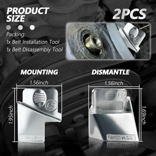 2PCS Stretch Belt Tool Kit,Portable Labor-Saving Stretch Belt Installation Tool for Car Truck Cart Serpentine Belts,Universal Serpentine Belts Removal Tools Car Accessories