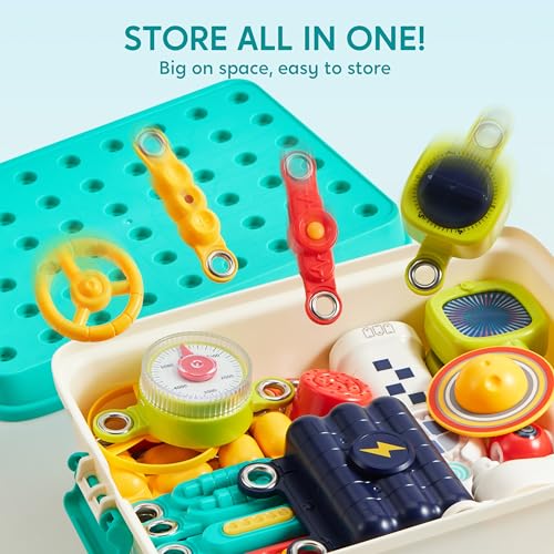 JOVA Klever Kits 50+ Projects Space Circuits - Electronics Kit for Kids with 46+ Components, Electronic STEM Toy Educational Science Kits for Kids Aged 5 6 7 8+