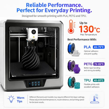 Upgraded PEI Build Plate for AOSEED X-Maker Joy, Double Sided Smooth&Textured PET PEI Sheet Platform 128X128MM Premium Print Bed for AOSEED 3D Printer - size: 128x128