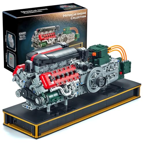 V12 Engine Model Kit That Runs, Build Your Own Mechanical Building Set