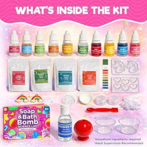 Doctor Jupiter Soap & Bath Bomb Making Kit for Kids Ages 8+ - style: Soap & Bath Bomb: 8+