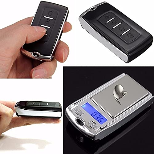 0.01g-200g Mini Car Key LCD Digital Balance Weight Pocket Jewelry Diamond Scale Digital Grams Scale, Food Scale, Jewelry Scale, Kitchen Scale (Pack of 2) - size: Small (Pack of 2)
