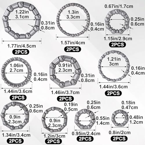Bike Bearings, Bike Balls, BMX Bicycle Parts, Ball Bearing Fixed Cage for Bicycles 4mm to 8mm / 1/6'' to 1/3'' Repair Accessories - color: 4mm - 8mm,10 sizes,20pcs