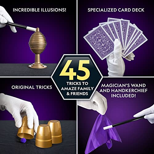 National Geographic Kids Magic Kit with 45 Tricks for Kids Ages 8-12 - style: 45 Magic Tricks