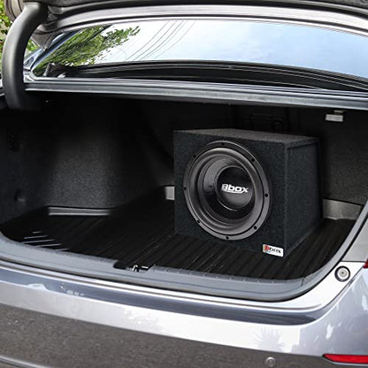 Bbox Single Sealed 15 Inch Subwoofer Enclosure - Car Subwoofer Boxes & Enclosures - Premium Subwoofer Box Improves Audio Quality, Sound & Bass - Red & Black Spring Terminals - Charcoal - size: 15 inch, style: SEALED