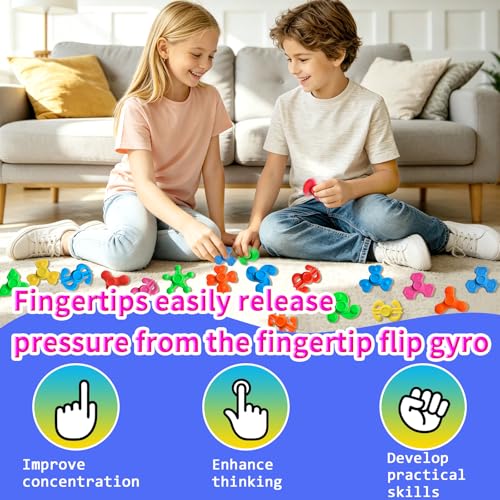 100 Pack Mini Fidget Spinner Toys,Stress Relief Sensory Toys,Birthday Party Favors Gifts for Kids Teens Adults,Goodie Bag Stuffers,Treasure Box Toys for Classroom Prizes Supplies
