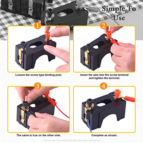 10 Pcs Series or Parallel D Battery Holder Set, Plastic D-Cell Battery Holder, Physical Science Battery Holder, Labs Basic Beginner Circuit Kit - style: Parallel D Battery Holder