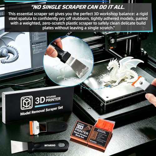 22Pcs 3D Printer Scrapers Model Removal Kit with Scratch-Free Design - style: 2-IN-1 Professional Spatula
