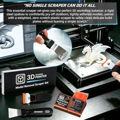 22Pcs 3D Printer Scrapers Model Removal Kit with Scratch-Free Design - style: 2-IN-1 Professional Spatula