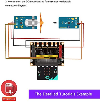 Adeept Sensor Starter Kit Compatible with BBC Micro:bit (V2 Included)
