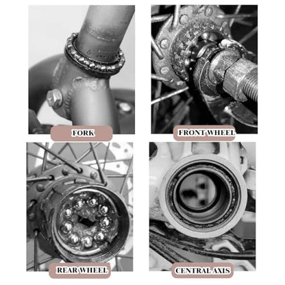 Lounsweer 5 Sets Bike Ball Bearing Kit Headset Retainer Crank Caged Wheels