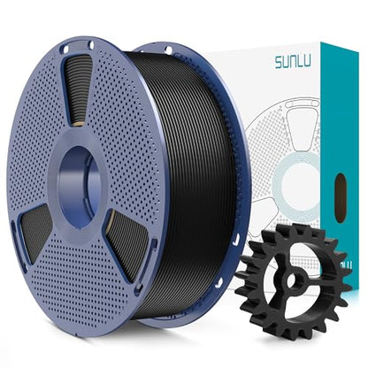 SUNLU PLA+2.0 3D Printer Filament, Black, 1KG - color: 1000g Black, size: 1kg