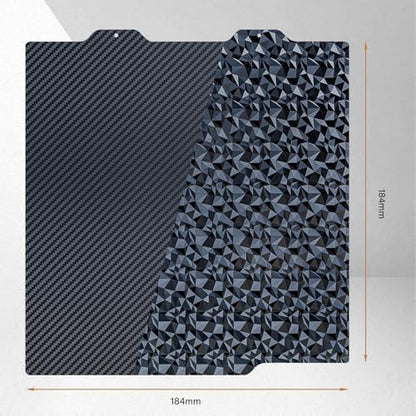 184mm PEO (Diamond Pattern) & PET (Carbon Fiber Pattern) 3D Printing Bed Adhesive Build Sheet – Compatible with Bambu Lab A1 Mini - color: PEO & PET (Diamond & Carbon Fiber), size: 184mm A1 mini