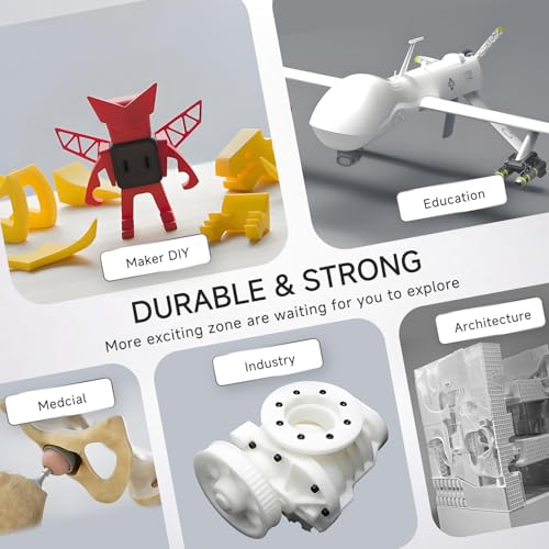 CREALITY Hyper PETG Filament 1.75mm 3D Printer Filament, Up to 600mm/s High Speed Rapid PETG, 1kg (2.2lb) Neatly Wound Cardboard Spool, Dimensional Accuracy ±0.03mm, Fit for Most 3D Printers, Grey - color: 1kg Hyper Grey Petg With Spool, size: 1.75 mm