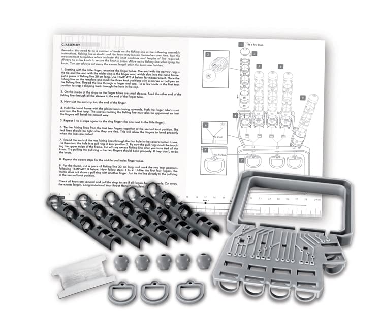 4M KidzLabs Robotic Hand - Build Your Own DIY STEM Toy Science Kit for Kids