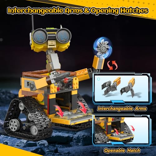 HiWEEGO Robot Building Sets for Kids 748 PCS with Interchangeable Arms