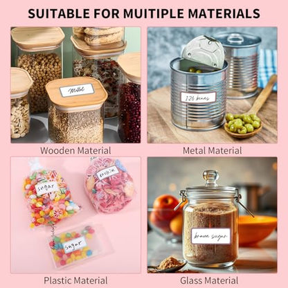 1000 Removable Freezer Labels, 1 x 2 Inch, Waterproof, 10 Colors - size: 1 x 2 Inch