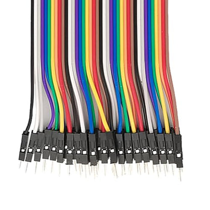 Fielect 120Pcs 50cm Breadboard Jumper Wires Multicolored Dupont Jumper Wires 40Pin Male to FemaIe, Male to Maie, Female to FemaIe Breadboard Jumper Ribbon Cables for Arduino and Raspberry Pi