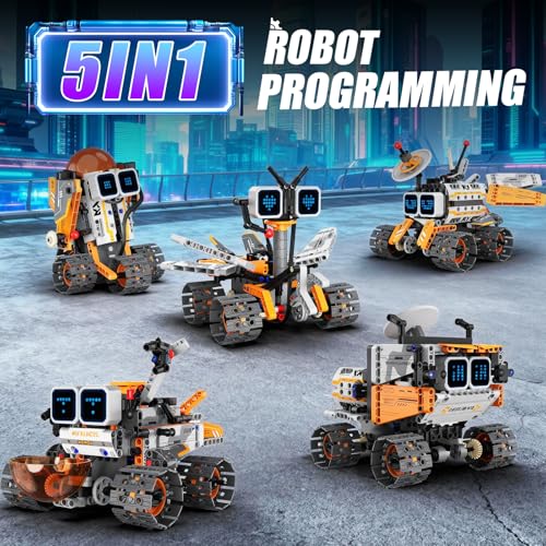 STEM Robotics Kit for Kids 8-12, APP & Remote Control Robot Building Kits