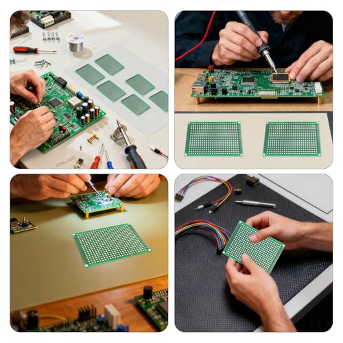 365Pcs Double Sided PCB Board Kit 4 Sizes Circuit Prototype Boards