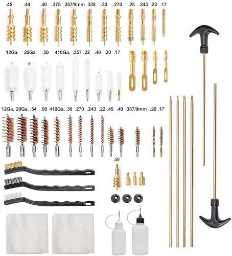 GLORYFIRE Universal Gun Cleaning Kit with Jags and Rods for All Caliber