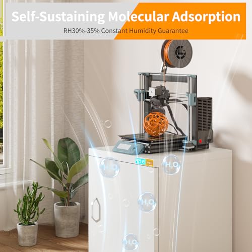 3D Printer Stand with 180L Dehumidifying Storage | 25% RH Control - color: White-DM