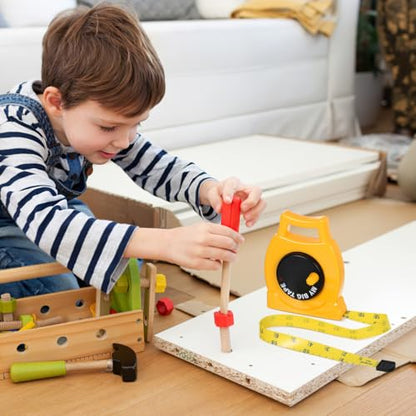 SEWACC Kids Tape Measure Toy Retractable Lightweight Measuring Tape with Inch and Metric Markings Dual-Sided for Learning and Play