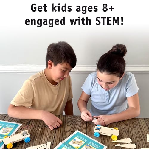 Solar Car Kit, 10-Pack - Build 10 Solar Powered Wooden STEM Cars