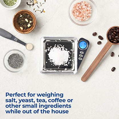 American Weigh Scales Blade Series Digital Precision Pocket Weight Scale, Gray, 650 X 0.1G (BL-650-GRY) (Silver, 1KG) - color: Chrome Silver, size: 1000g x 0.1g