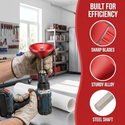 PVC Deburring Tool, 2 in 1 Inner-Outer PVC Reamer Tool