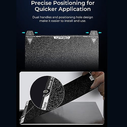 Creality K1 Max PEI Build Plate Kit, Flexible Spring Steel Platform with PEI Coating Surface and Magnetic Base Sheet Kit for K1 Max 315 * 310mm - size: K1 Max Texture PEI