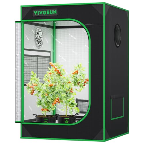 VIVOSUN S223 2x2 Grow Tent 24"x24"x36" Small Mylar Tent for Indoor Plants - size: 24"x24"x36"