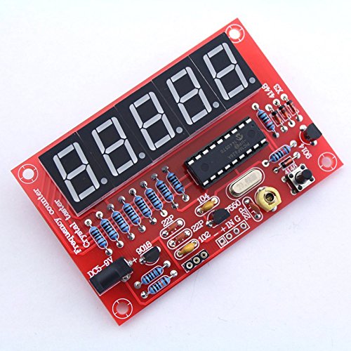 2 Pack Crystal Oscillator Tester 1Hz-50MHz Frequency Counter Cymometer Measurement Module LED DIY Kit