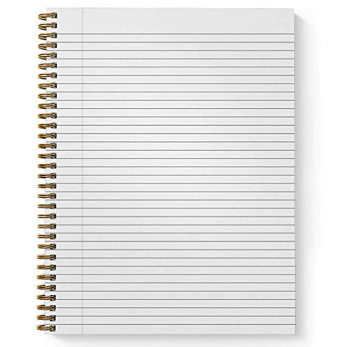 Gotcha Covered Notebooks Softcover Camera 8.5" x 11" Motivational Spiral Notebook/Journal, 120 College Ruled Pages, Durable Gloss Laminated Cover, Gold Wire-o Spiral. Made in the USA - color: Camera