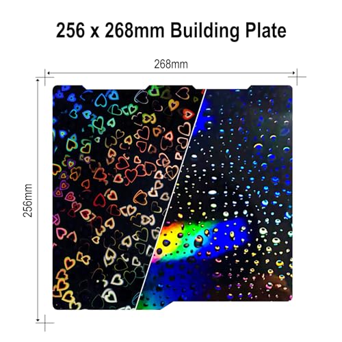 256x268mm Holographic Build Plate for Kobra 3 Combo/Kobra 3 V2 Combo - size: 256x268mm