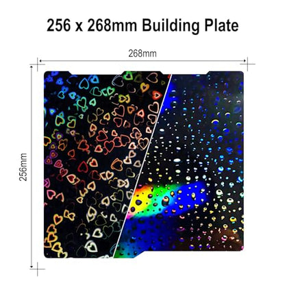 256x268mm Holographic Build Plate for Kobra 3 Combo/Kobra 3 V2 Combo - size: 256x268mm